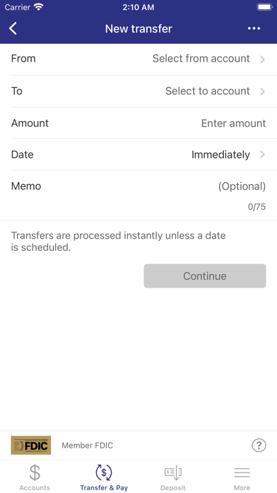 Pauls Valley National Bank Screenshot