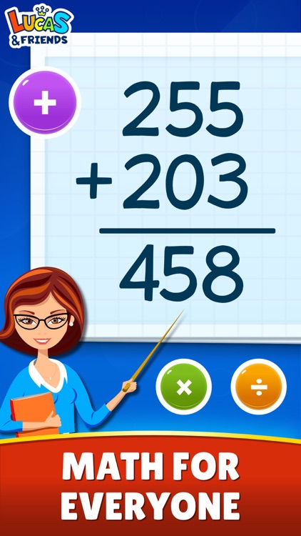 Math Games - Learn + - x ÷