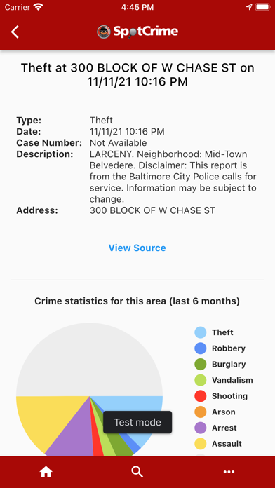 SpotCrime+ Screenshot