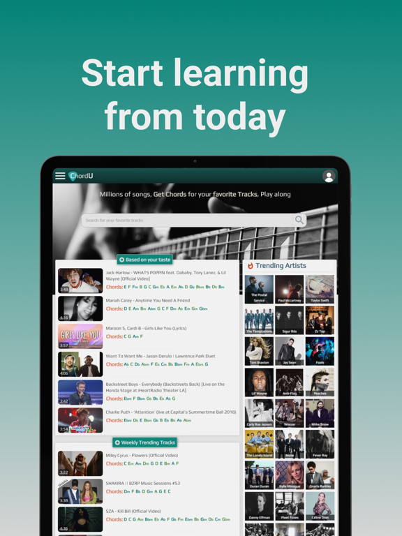 Screenshot #4 pour ChordU - get chords & notes