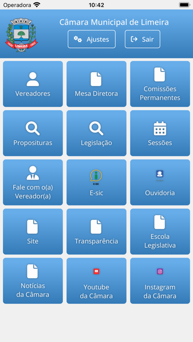 Câmara Municipal de Limeira Screenshot