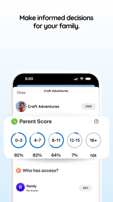 Bumpers - Parental Controls Screenshot