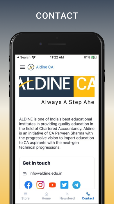 Aldine CA Screenshot