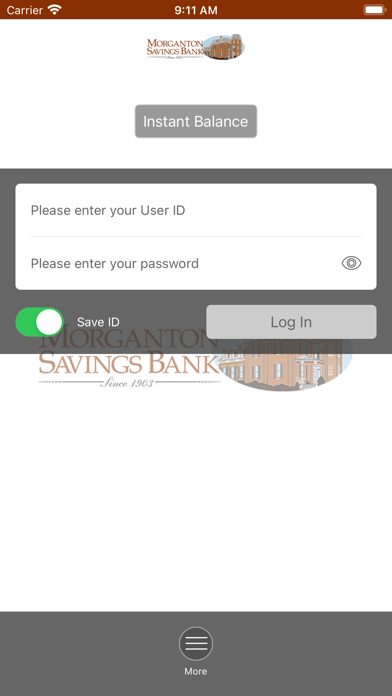 Morganton Savings Bank Screenshot
