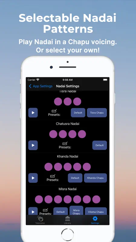 Talanome - Carnatic Metronome screenshot 8 of 10