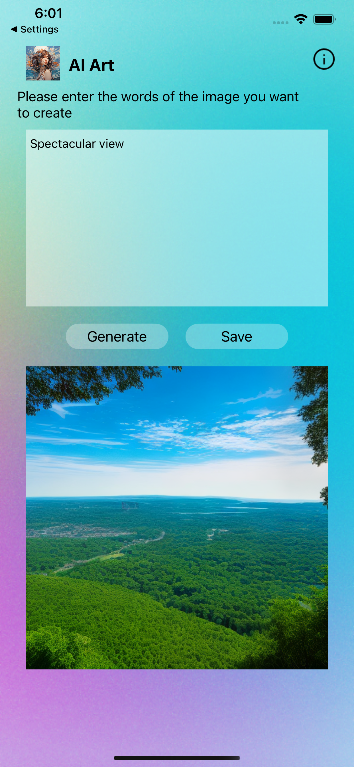 Generatore di arte AI:semplice