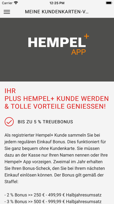 Modehaus Hempel Screenshot