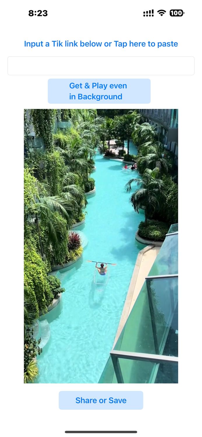 Save Tiktok - Play Background