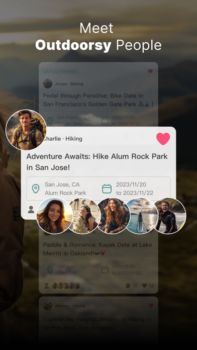 GRASS - Hiking Dating on Trail Screenshot