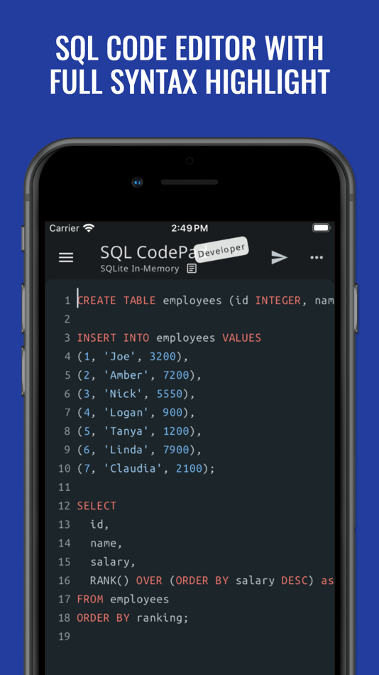 SQL Code-Pad DB Manager - 1.0.8 - (iOS)