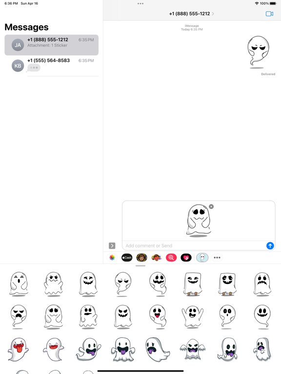 Screenshot #4 pour Spirit Ghost Stickers