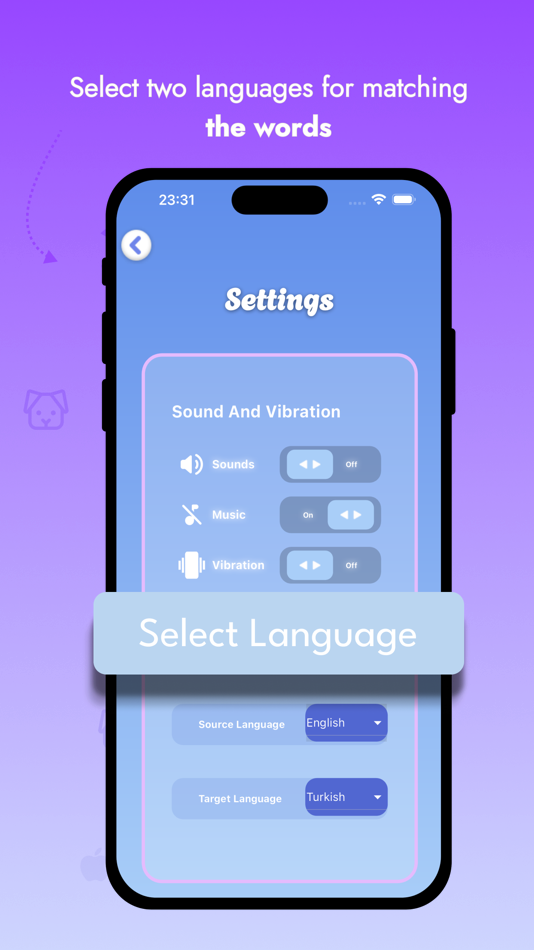 #5. Language Learning : Match Up (iOS) Podle: Muhammet Emir CAKIR