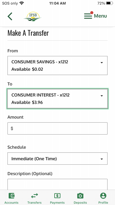 Iroquois Farmers State Bank Screenshot