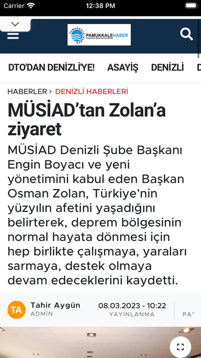Pamukkale Haber News Screenshot