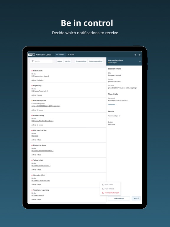 Priva Notification Center screenshot 3