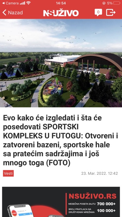 NS Uživo Screenshot 1 - AppWisp.com
