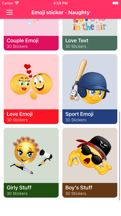 Screenshot #2 pour Keyboard Love Emoji - Stickers