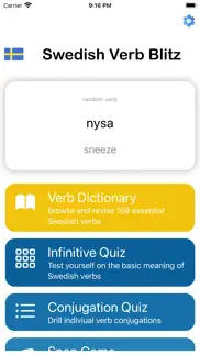 swedish verb blitz iphone screenshot 1