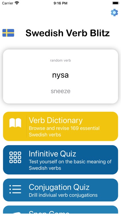 Swedish Verb Blitz