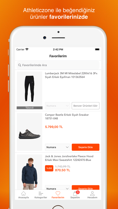 Athletic Zone App Screenshot