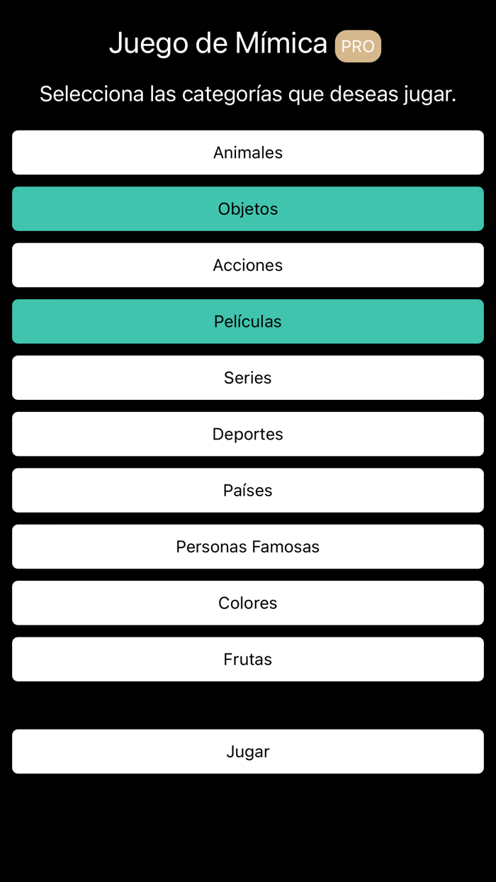 Juego de Mímica PRO