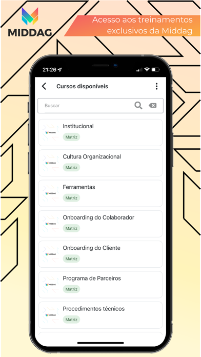 MIDDAG Academy Screenshot