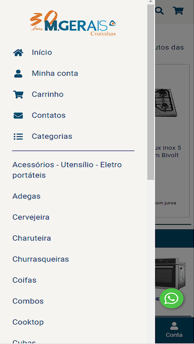 M. Gerais Cozinhas Screenshot
