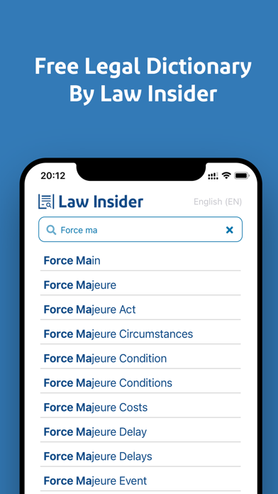 Law Insider Dictionary Screenshot