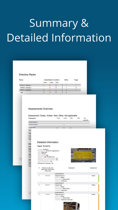 Rack Inspection DIN EN 15635 Screenshot