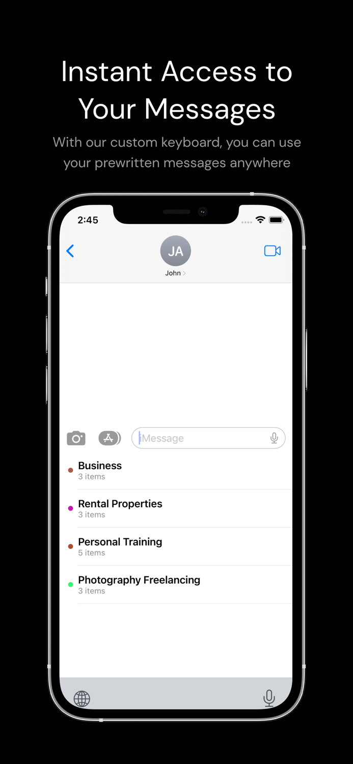 Fast Reply - Message Templates