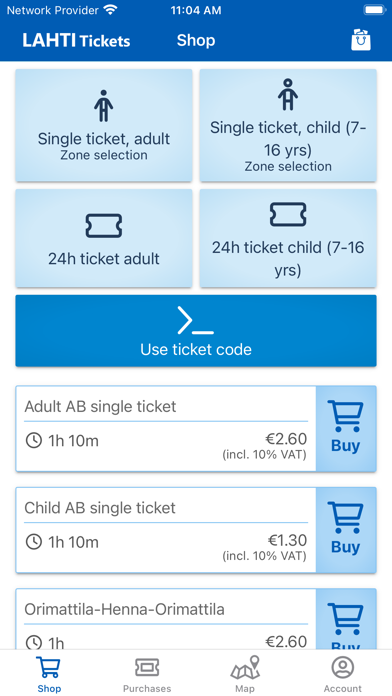 Lahti Tickets Screenshot
