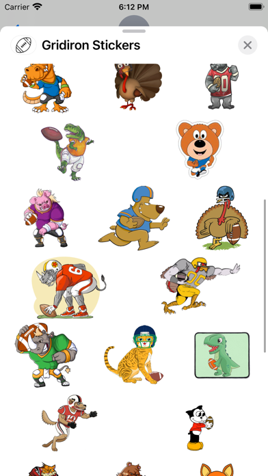 Screenshot #2 pour Gridiron Stickers