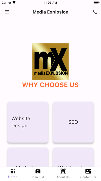 Screenshot 1 of Media Explosion App