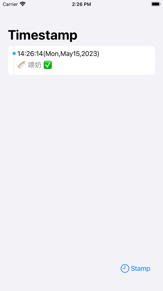 #1. time-stamp (iOS) By: 昌阳 王