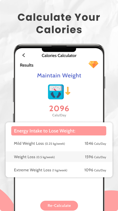 減量計算機 - カロリー数と BMI 計算機のおすすめ画像5