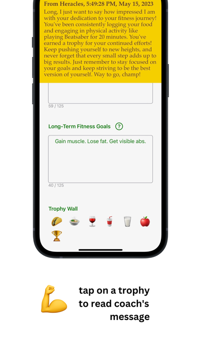 Coach: Fitness Logging Screenshot