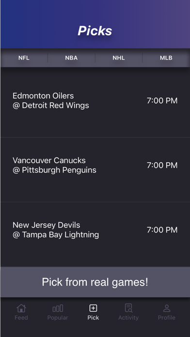 PickOfTheDay iPhone screenshot 2 - Sports app