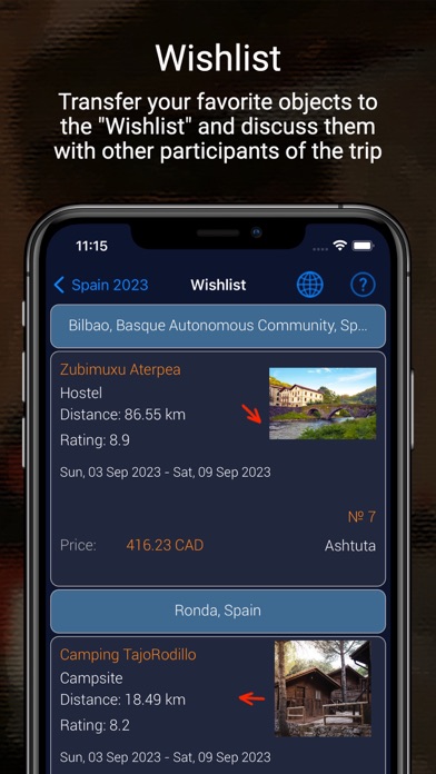 Travel Planner - enot66 Screenshot