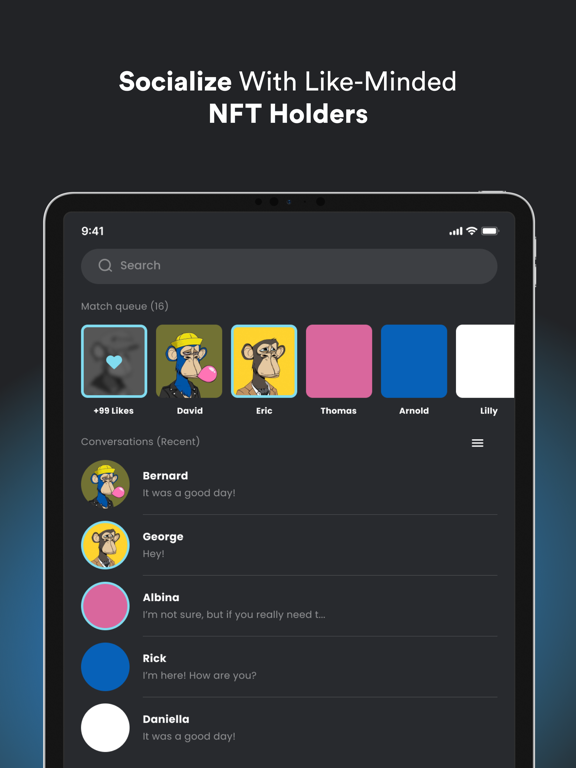 Fame - Web3 Dating App iPad screenshot 3 - Social Networking app