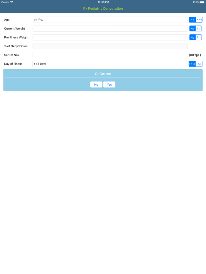Rx Pediatric Dehydration