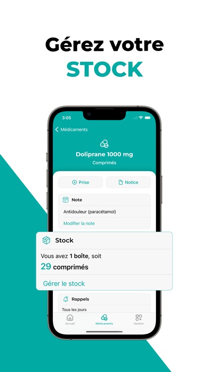 AppyCare: Rappel Stock Notices