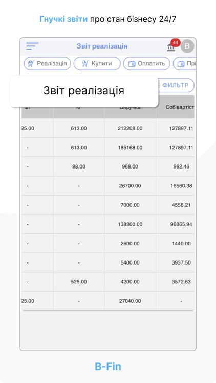 B-Fin: облік та склад | CRM