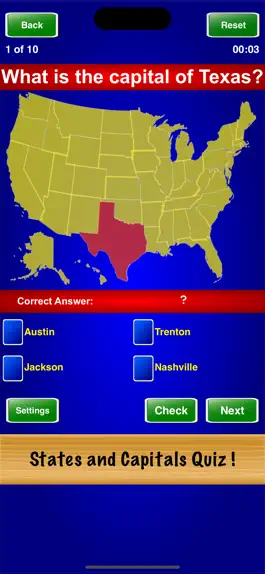 Game screenshot States and Capitals Quiz ! mod apk