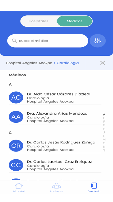 Angeles Digital Médicos Screenshot