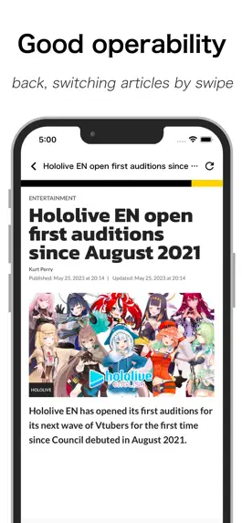 Game screenshot VTuberNews :Hololive Nijisanji apk