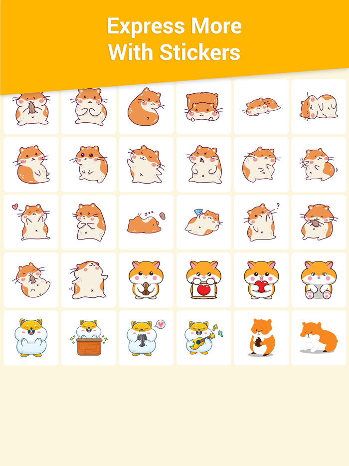 Happy Hamster Stickers