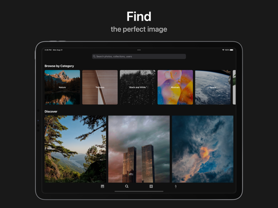 Unsplash iPad app afbeelding 4