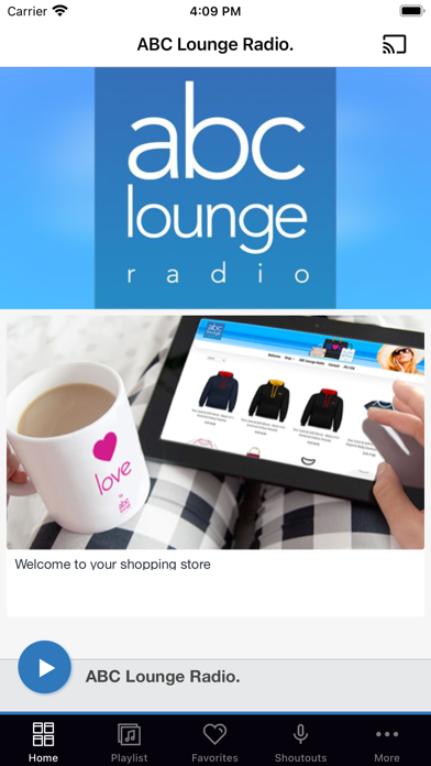 ABC Lounge Radio. Screenshot