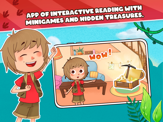 Dani and Evan: Dinosaur books iPad screenshot 3 - Book app