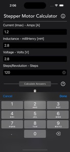 Stepper Motor Calculator screenshot #8 for iPhone